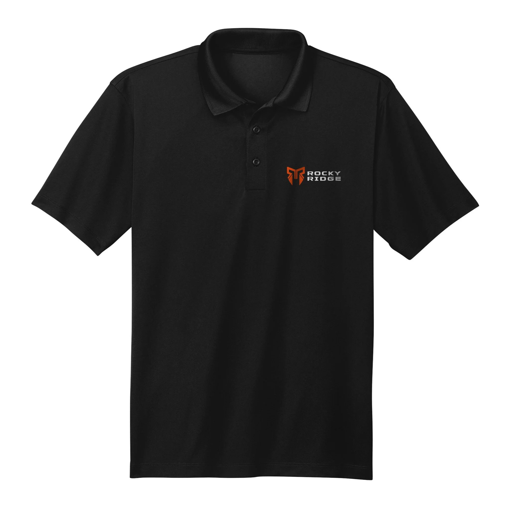 black-sleeveless-ruched-polo-
